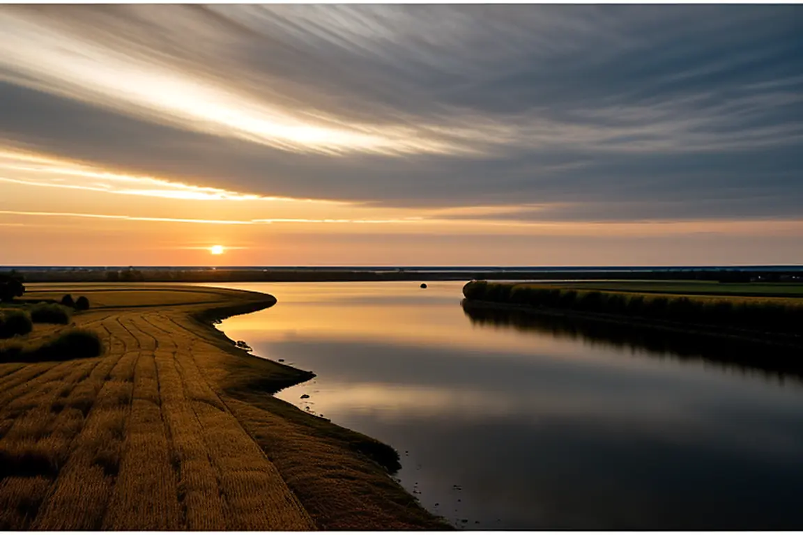 Photo d’illustration : l’estuaire de la Loire au coucher du soleil